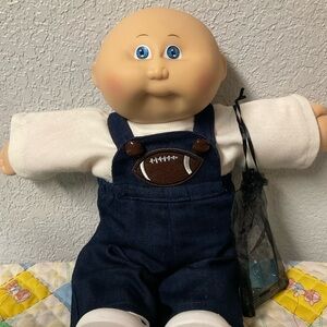 RARE VTG Cabbage Patch Kid Bald Boy Blue Eyes IC-Made In Taiwan Head Mold #1 ‘84